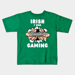 Irish I Was Gaming Kids T-Shirt